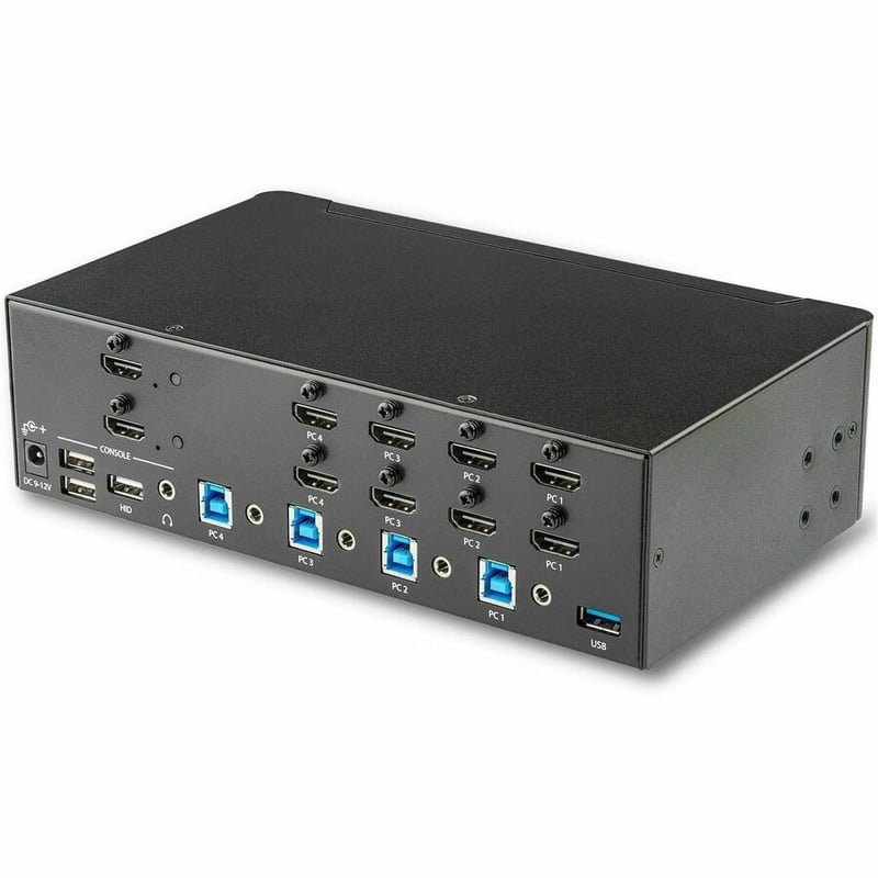 StarTech.com 4 Port HDMI KVM Switch - 4K 30Hz - Dual Display - Thumbnail 3