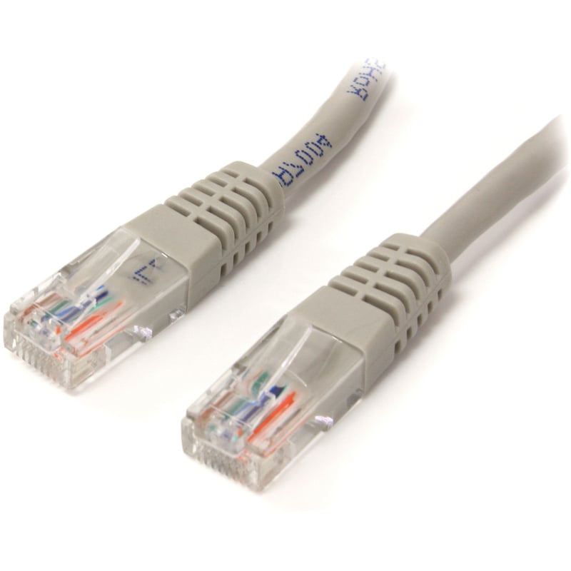 StarTech.com 10ft Gray Molded Cat5e UTP Patch Cable - Thumbnail 1