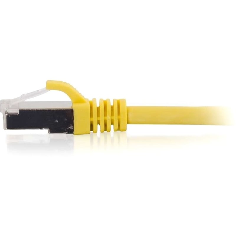 C2G 25ft (7.6m) Cat6 Snagless Shielded (STP) Ethernet Network Patch Cable - Yellow - Thumbnail 2