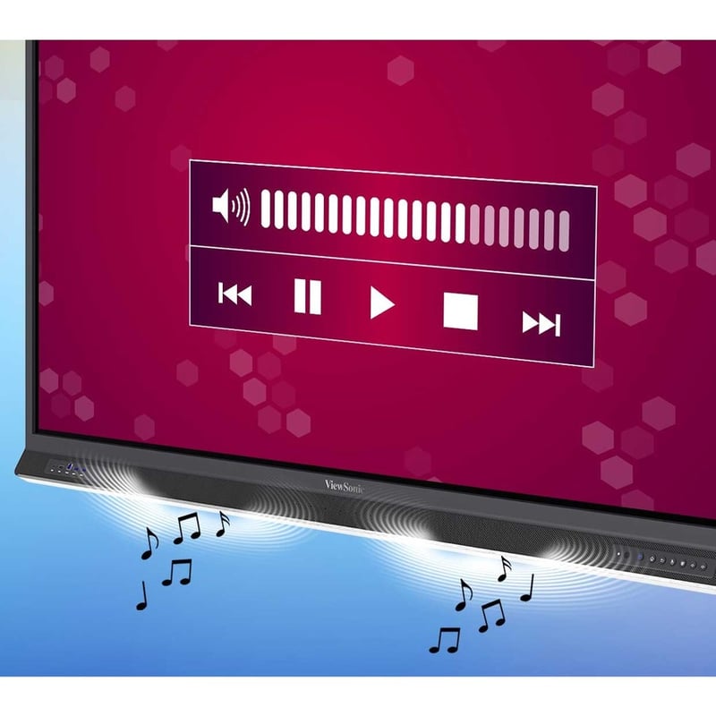 ViewSonic ViewBoard IFP7552-1TAA - 4K TAA Compliant Interactive Display with Integrated Software - 400 cd/m2 - 75"