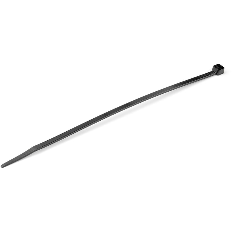 StarTech.com 8"(20cm) Cable Ties, 2-1/8"(55mm) Dia, 50lb(22kg) Tensile Strength, Nylon Self Locking Zip Ties, UL Listed, 100 Pack, Black - Thumbnail 1