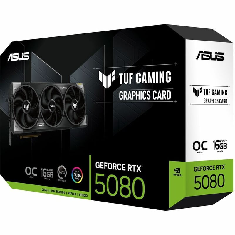 ASUS TUF GAMING GEFORCE RTX 5080 16GB GDDR7 OC EDITION GAMING GRAPHICS CARD (PCI - Thumbnail 3