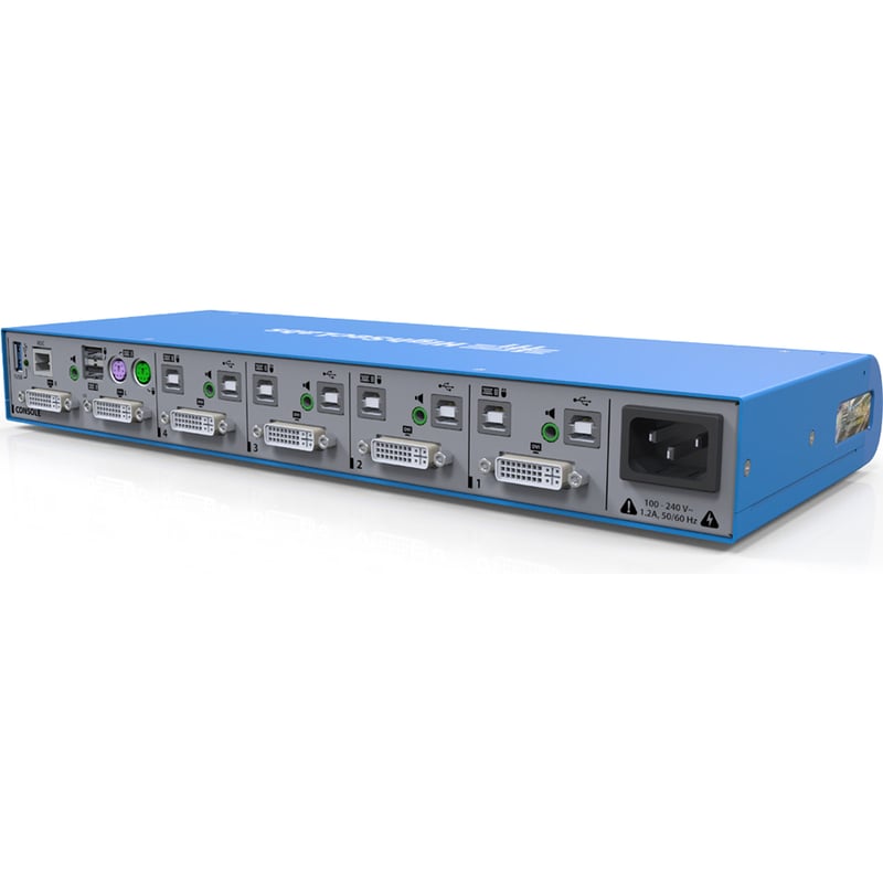Kramer HighSecLabs Secure 2x4 4K30 UHD DVI-I Mini-Matrix KVM Switch with fUSB - Thumbnail 2
