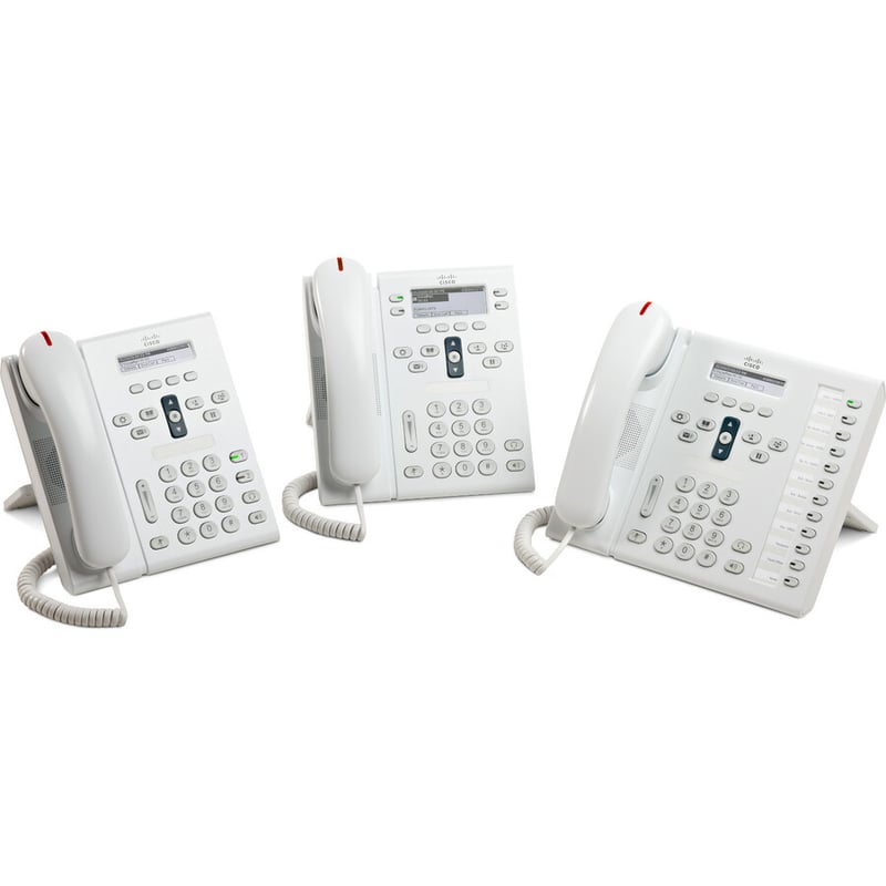 Cisco Unified 6941 IP Phone - Refurbished - Wall Mountable - Arctic White - Thumbnail 5