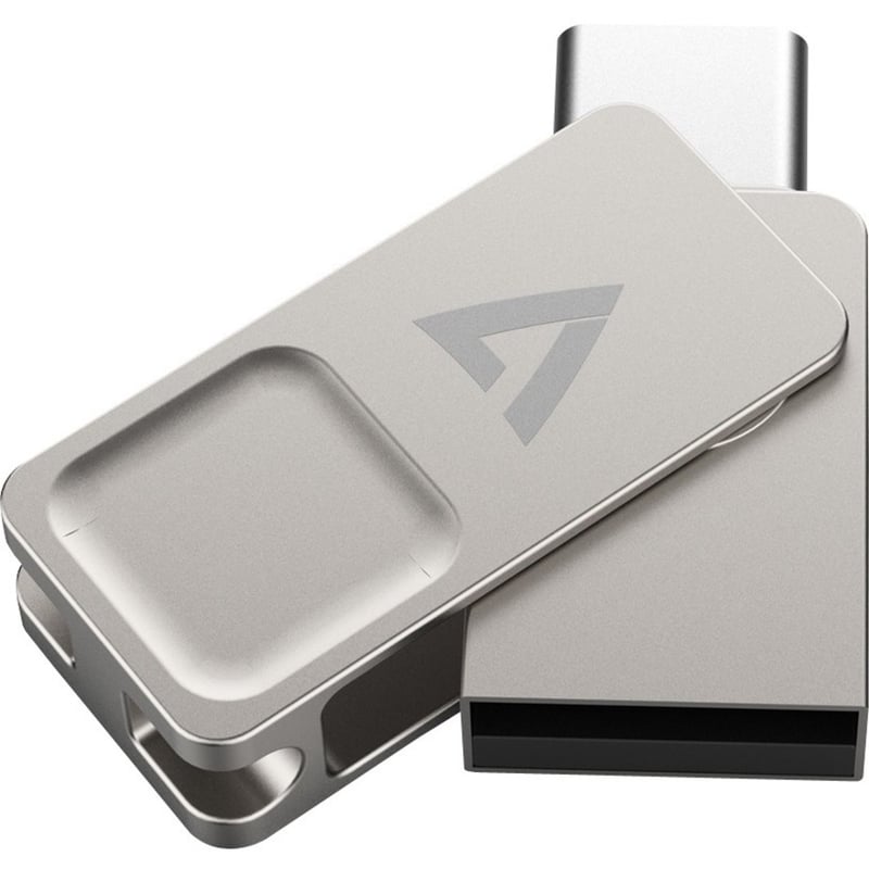 V7 VF3128GTCV7 USB-C Dual-Purpose Flash Drive USB3.2 - Type A 128GB - Thumbnail 4