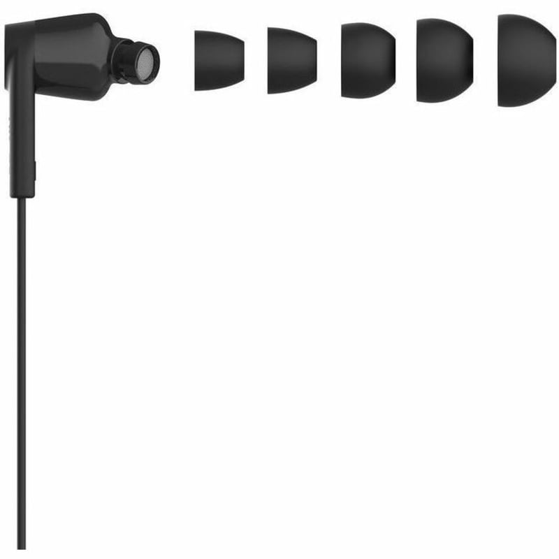 USB-C EARBUDS W/ ADJUSTABLE VOLUME LIMITER BLACK RETAIL BOX - Thumbnail 3