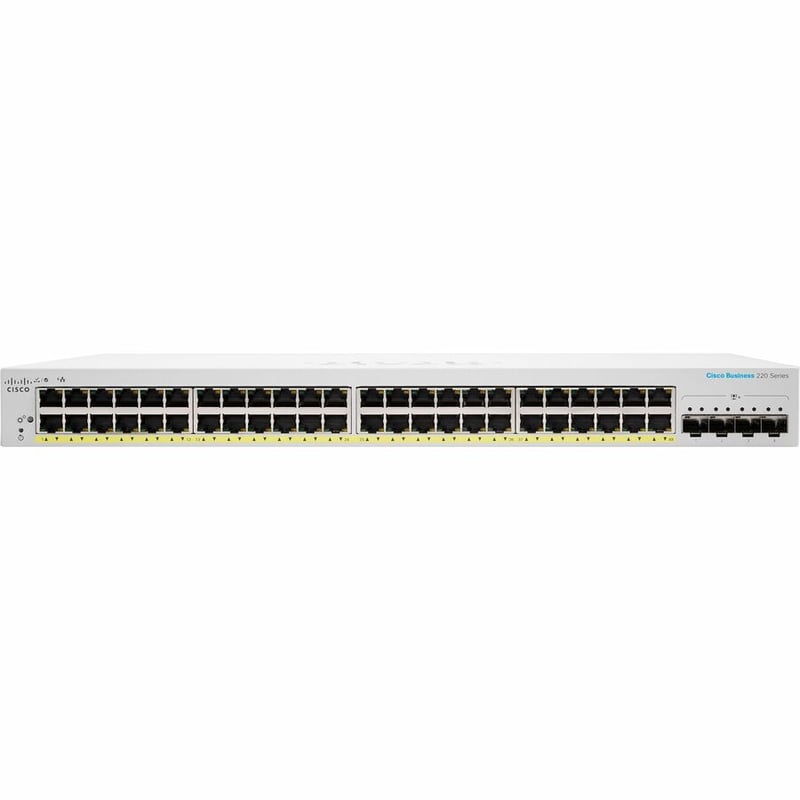 CBS220 SMART 48-PORT GE, POE, 4X10G SFP+ REMANUFACTURED - Thumbnail 2