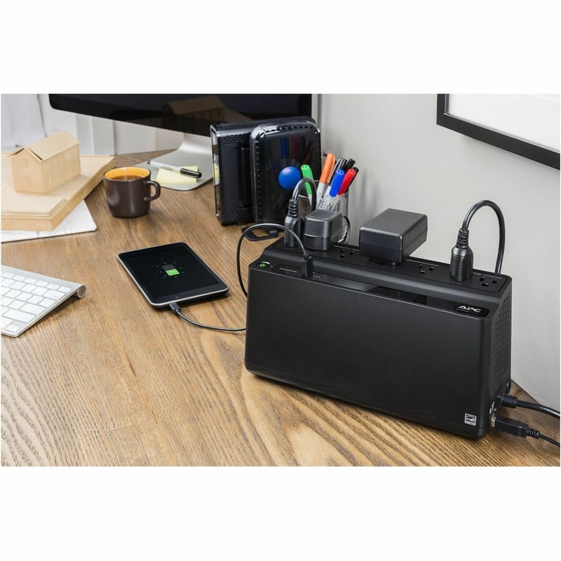 APC by Schneider Electric Back-UPS 600VA Tower UPS - Thumbnail 5