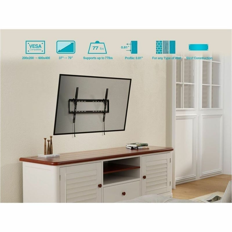 MONOPRICE EZ SERIES LOW PROFILE TILT TV WALL MOUNT BRACKET FOR FLAT SCREEN TVS 3 - Thumbnail 4