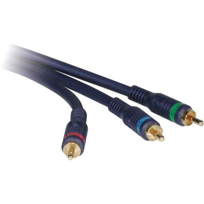 VIDEO CABLE - RCA COMPONENT VIDEO LEFT CONNECTOR - MALE LEFT GENDER - RCA COMPON