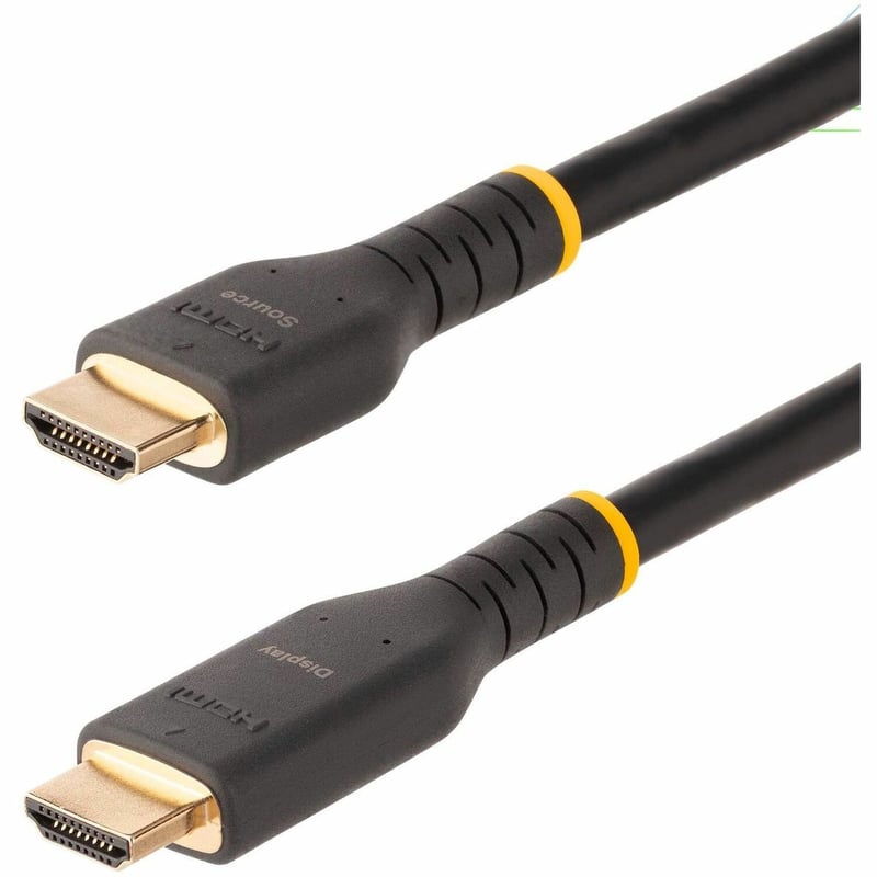 StarTech.com 7m (23ft) Active HDMI Cable, HDMI 2.0 4K 60Hz UHD, Rugged HDMI Cord w/ Aramid Fiber, Heavy-Duty High Speed HDMI 2.0 Cable - Thumbnail 1