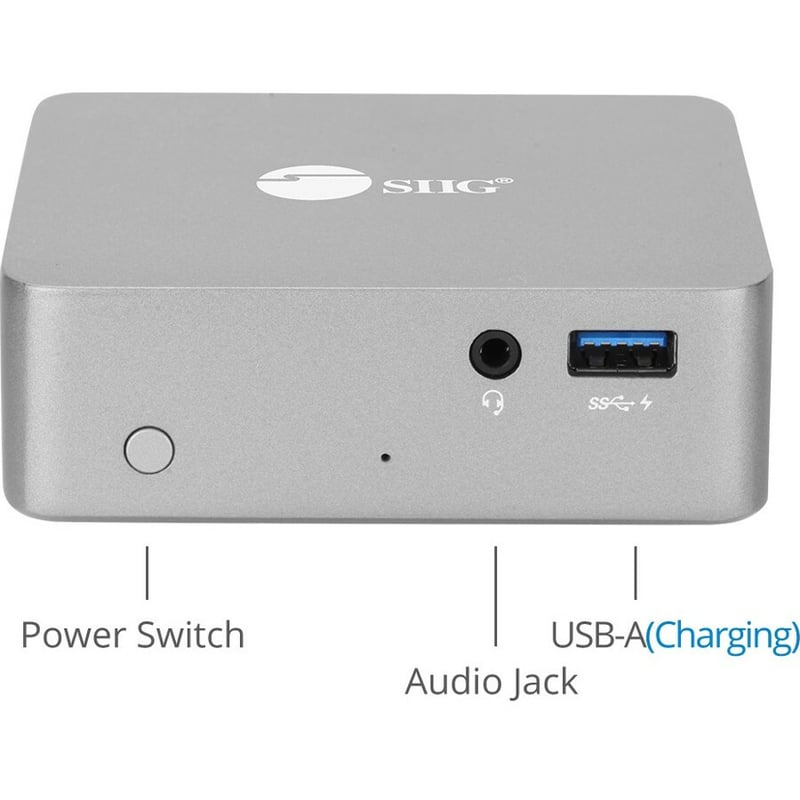SIIG Aluminum USB-C Mini Docking Station with PD - Thumbnail 2