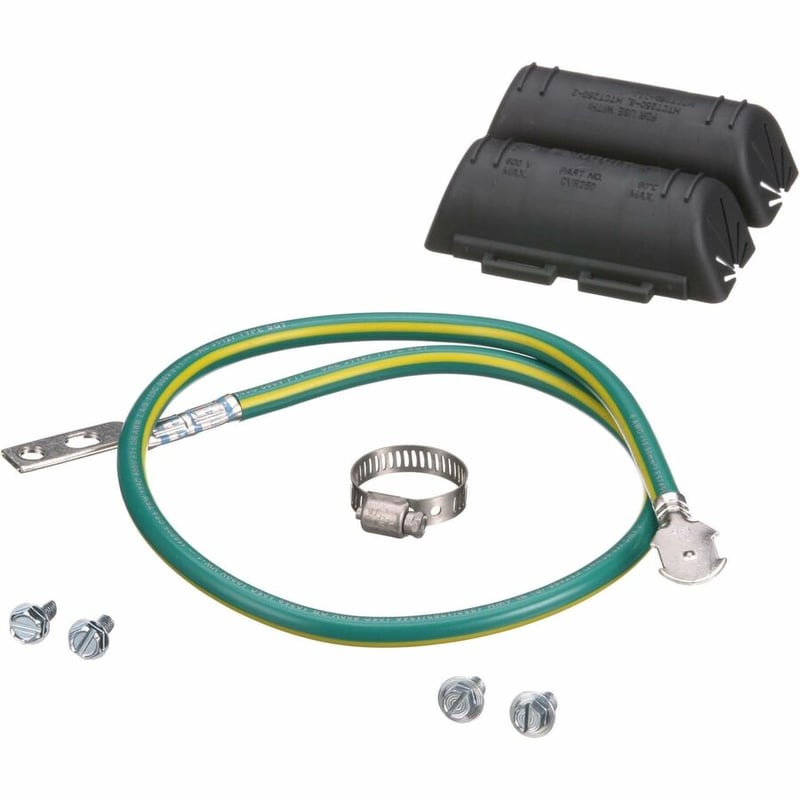 Panduit StructuredGround ACG24K Armored Cable Grd Kit, 6 AWG, PK1 - Thumbnail 4