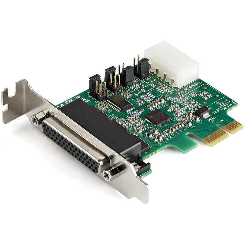 StarTech.com 4-port PCI Express RS232 Serial Adapter Card - PCIe Serial DB9 Controller Card 16950 UART - Low Profile - Windows/Linux - Thumbnail 1