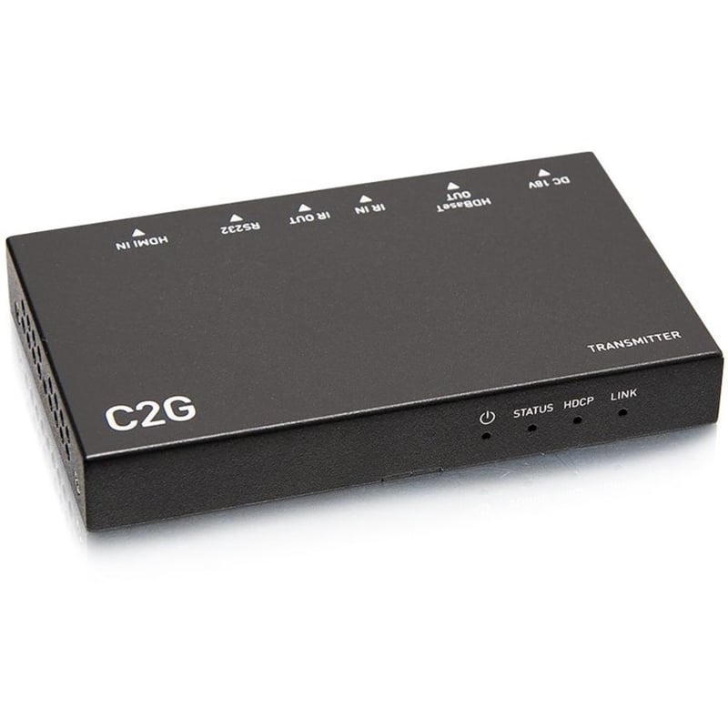 C2G HDMI Ultra-Slim HDBaseT + RS232 + IR over Cat Extender Box Transmitter - Thumbnail 4