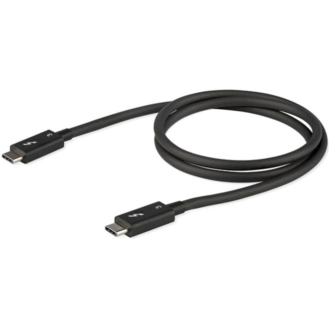 StarTech.com 2.6ft (80cm) Thunderbolt 3 Cable, 40Gbps, 100W PD, 4K/5K Video, Thunderbolt-Certified, Compatible w/ TB4/USB 3.2/DisplayPort - Thumbnail 4