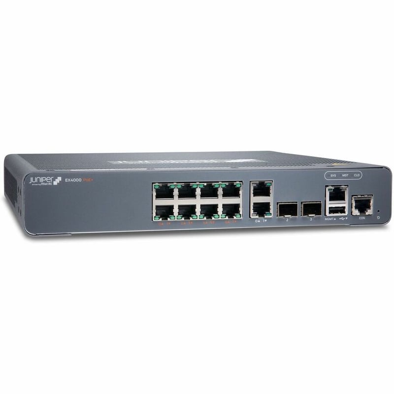 EX4000 8-PORT 10/100/1000BASET POE+ 2X 1G/10G SFP/SFP+ OPTICS SOLD - Thumbnail 4