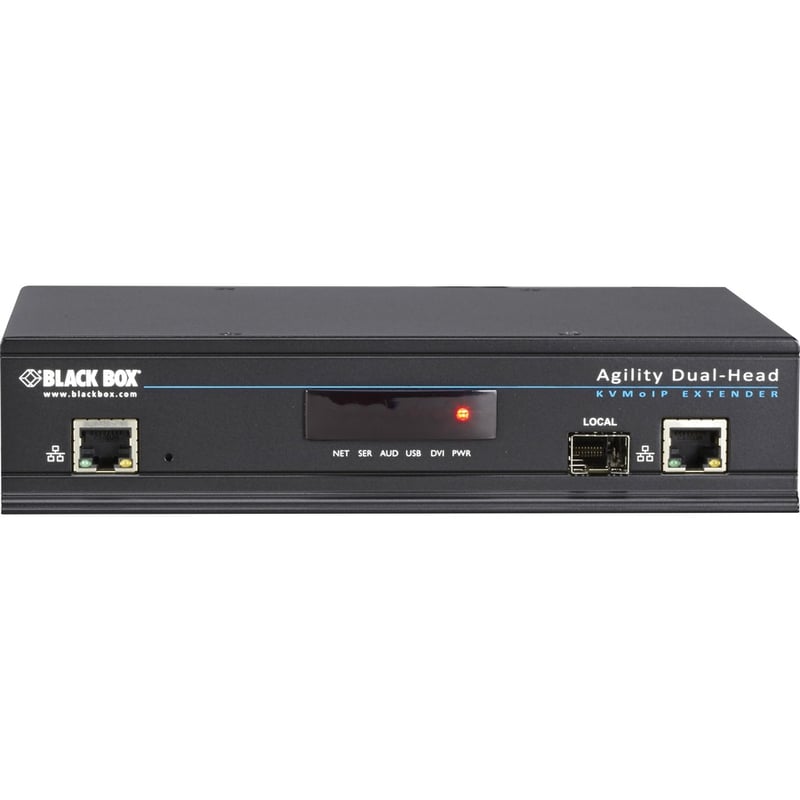 Black Box Agility KVM-Over-IP Matrix, Dual-Head DVI-D, USB 2.0, KVM Transmitter - Thumbnail 2