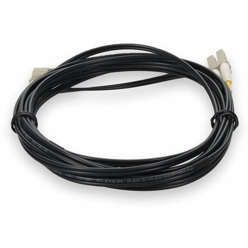 AddOn 3m LC to LC Black OM4 Duplex OFNP (Plenum-Rated) Fiber Patch Cable - Thumbnail 4