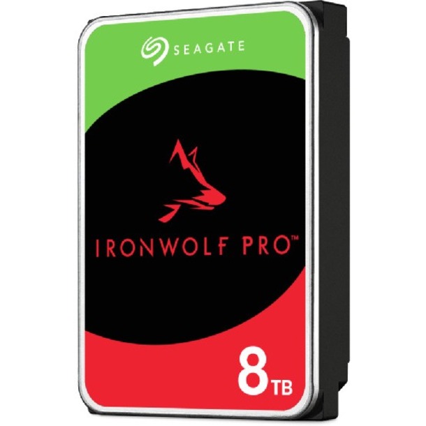 Seagate IronWolf Pro ST8000NT001 8 TB Hard Drive - 3.5" Internal - SATA (SATA/600) - Conventional Magnetic Recording (CMR) Method - Thumbnail 2