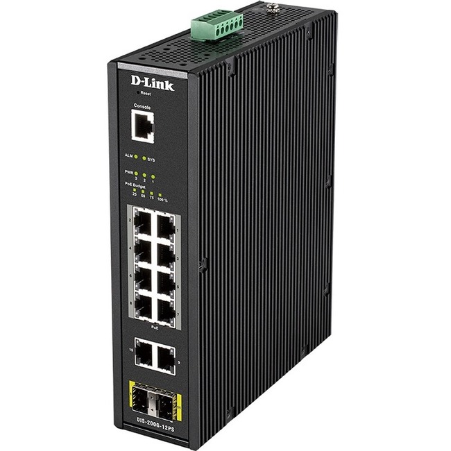 D-Link DIS-200G-12PS Ethernet Switch - Thumbnail 1
