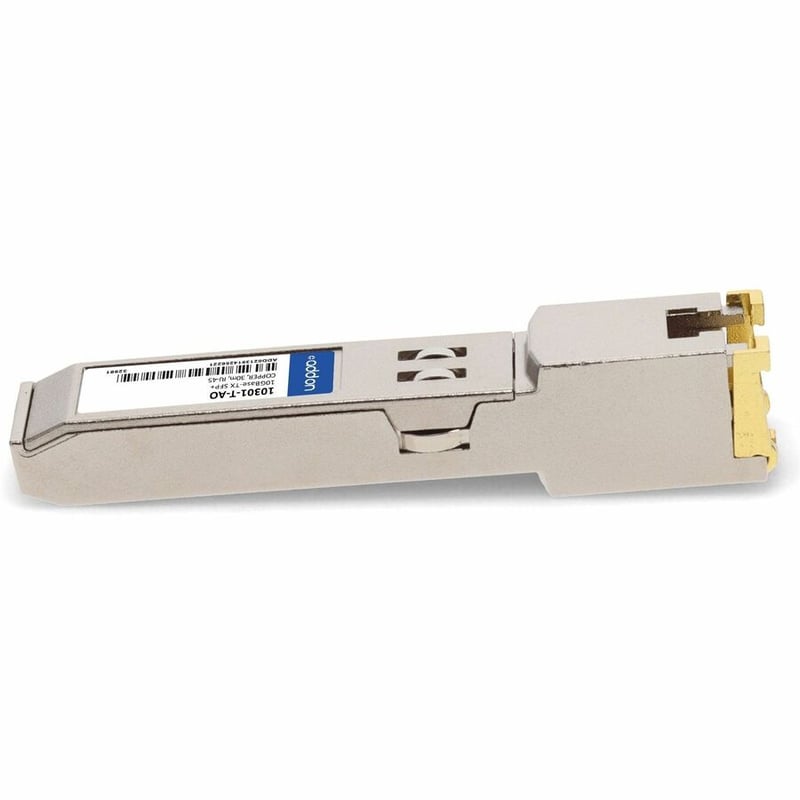 AddOn Extreme Networks 10301-T Compatible TAA Compliant 100/1000/10000Base-TX SFP+ Transceiver (Copper, 30m, RJ-45) - Thumbnail 2