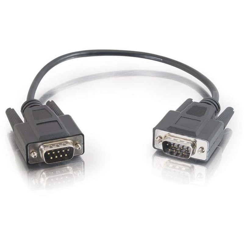 C2G 6ft DB9 M/M Cable - Black - Thumbnail 2