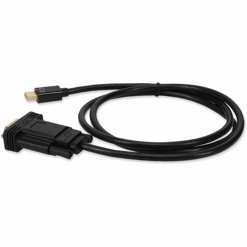 AddOn 3ft Mini-DisplayPort 1.1 Male to VGA Male Black Cable For Resolution Up to 1920x1200 (WUXGA) - Thumbnail 2