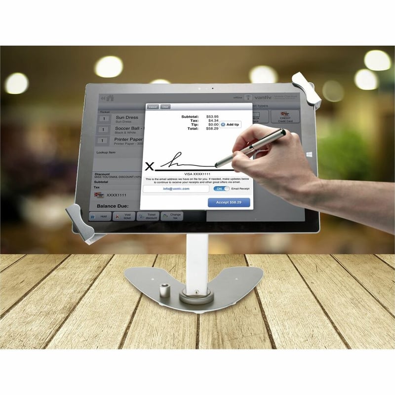 CTA Universal Dual Security Kiosk with Locking Holder and Anti-Theft Cable for 7-13 Inch Tablets (Black)
