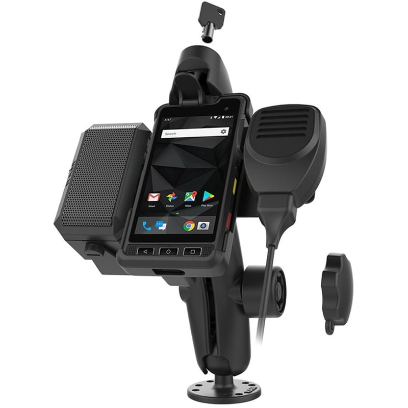 RAM Mounts Double Ball Mount for Sonim XP8 with Speaker & Hardwire Bundle - Thumbnail 2