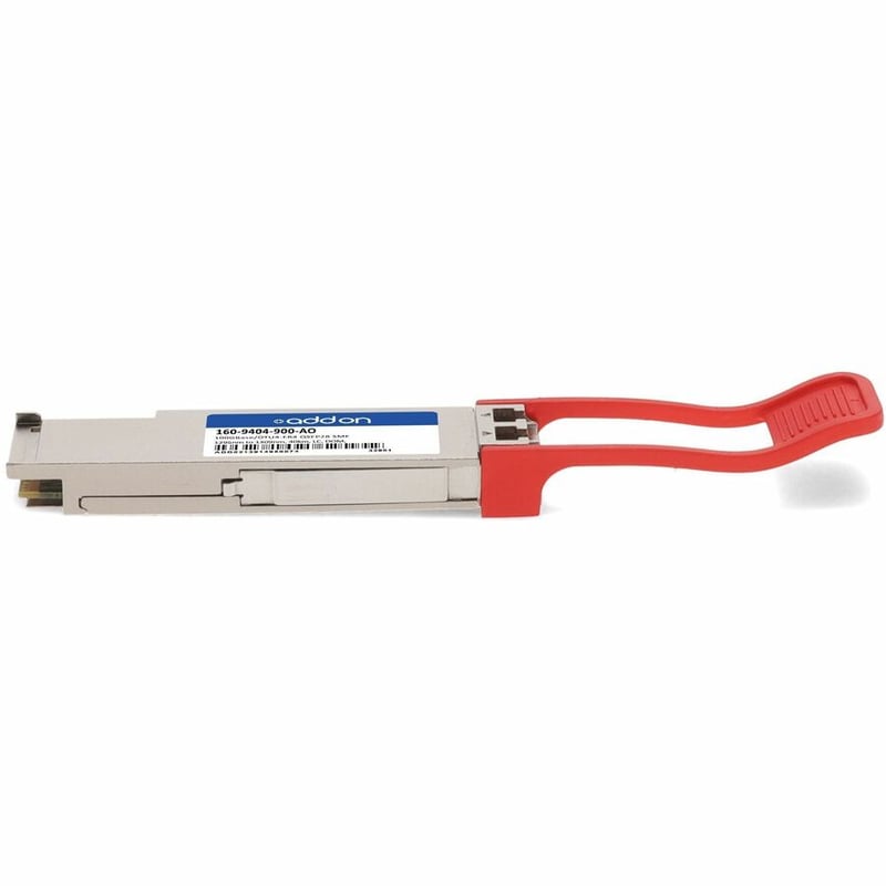 AddOn Ciena® 160-9404-900 Compatible TAA 100GBase/OTU4-ER4 QSFP28 Transceiver Dual-Rate (SMF, 1295nm to 1309nm, 40km, LC, DOM) - Thumbnail 2