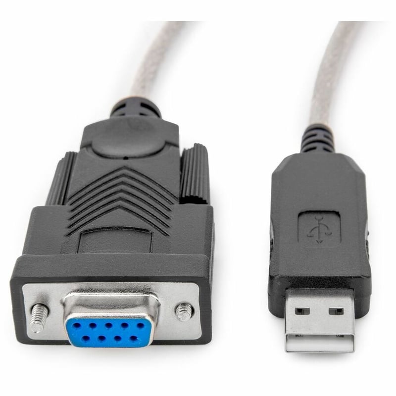 USB TO SERIAL NULL MODEM 3FT RS232 DB9 SERIAL ADAPTER CABLE - Thumbnail 2