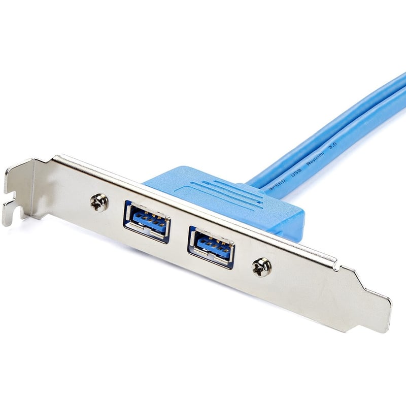 StarTech.com 2 Port USB 3.0 (5Gbps) A Female Slot Plate Adapter - Thumbnail 2