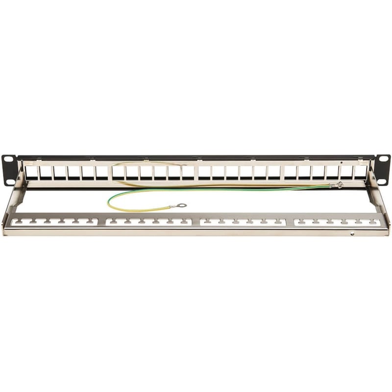 Tripp Lite by Eaton 24-Port 1U Rack-Mount Shielded Blank Keystone/Multimedia Patch Panel RJ45 Ethernet USB HDMI Cat5e/6 - Thumbnail 4