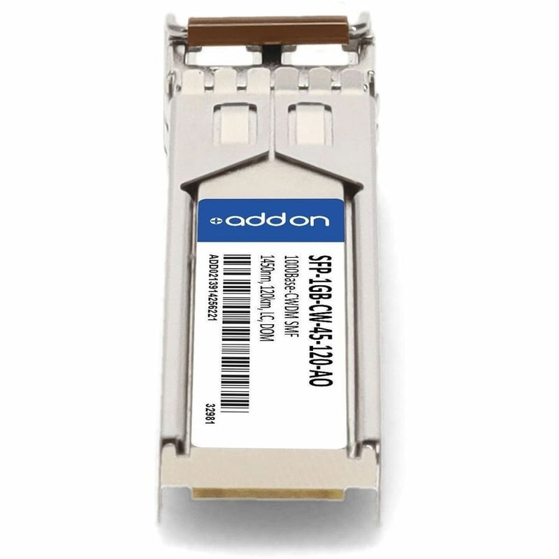 AddOn MSA and TAA 1000Base-CWDM SFP Transceiver (SMF, 1450nm, 120km, LC, DOM) - Thumbnail 4