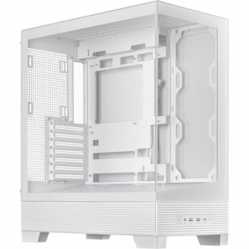 ASUS A31 WHITE ATX MID-TOWER GAMING CASE DUAL-SIDED TEMPERED - Thumbnail 2