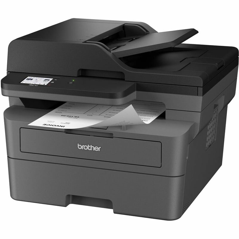 Brother Wireless MFC-L2820DW XL Compact Monochrome All-in-One Laser Printer with Copy, Scan and Fax, up to 4,200 pages of toner included, Duplex and Mobile Printing