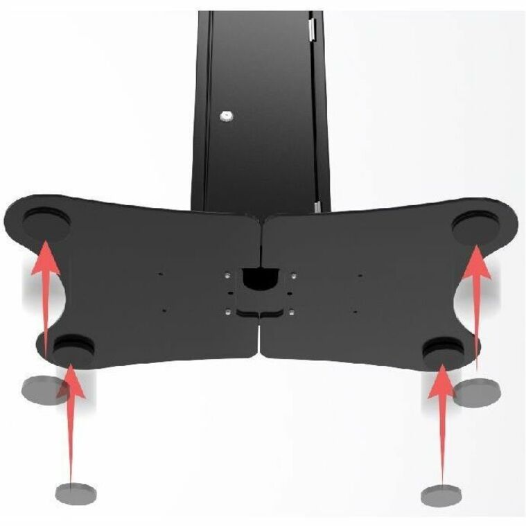 CTA Digital Floor Stand Kiosk w/ Printer Storage for Monitors up to 31.5" - Thumbnail 3