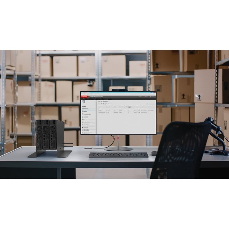 Lenovo ThinkSystem SE350 7D1XA028NA 1U Rack Server - 1 Xeon D-2143IT 2.20 GHz - 64 GB RAM - 128 GB SSD - (1 x 128GB) SSD Configuration - Serial ATA/600 Controller