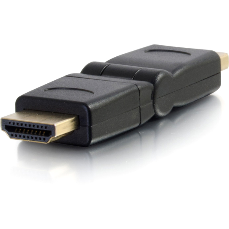 CABLES TO GO 30548 HDMI MALE TO FEMALE 360 DEGREE ADAPTER - 0.8 IN LENGTH - BLAC - Thumbnail 3
