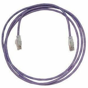 Ortronics Clarity CAT5E Modular Patch Cord, 7 ft, Purple