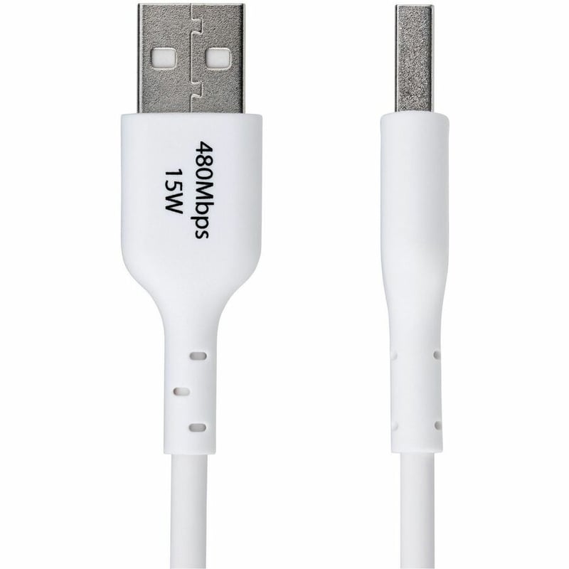 6FT WHITE USB-A TO USB-C CABLE CHARGER CORD USB 2.0 DATA TRANSFER - Thumbnail 2