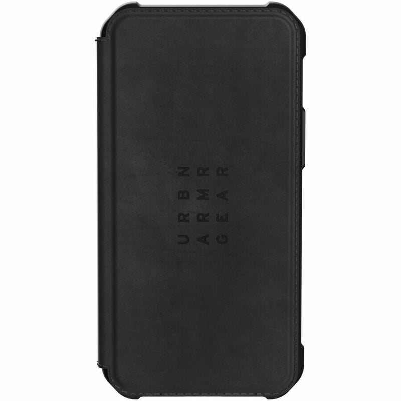 Urban Armor Gear Metropolis Carrying Case (Folio) Apple iPhone 12 mini Smartphone - LTHR ARMR Black - Thumbnail 4