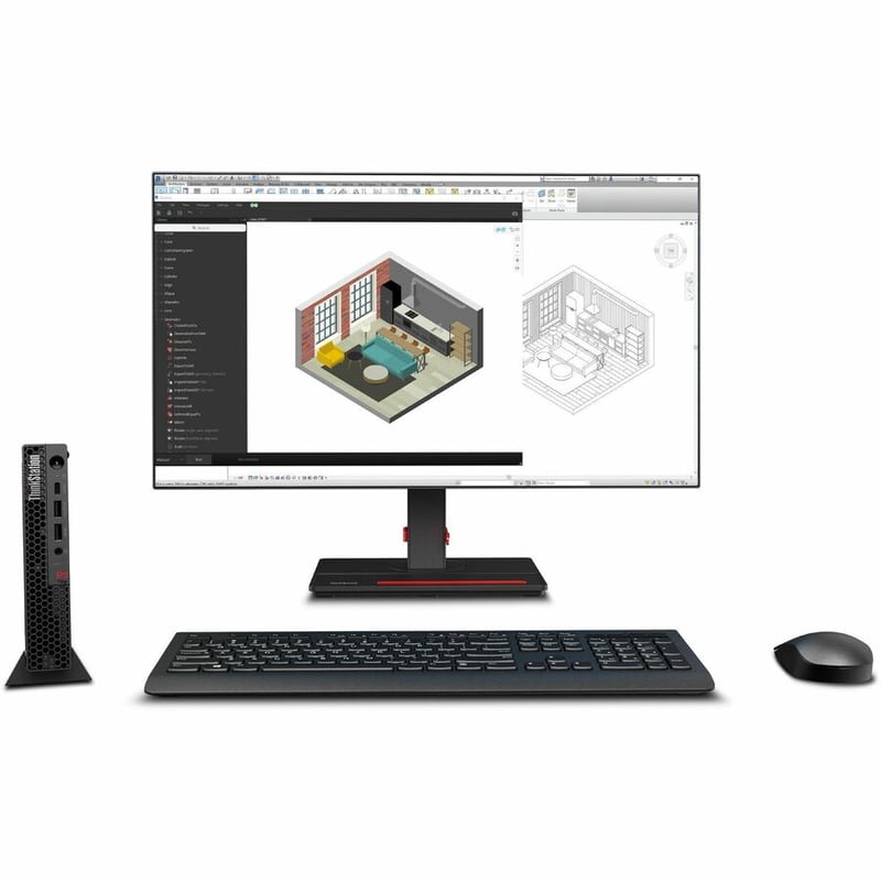 Lenovo ThinkStation P3 30H00012US Workstation - 1 x Intel Core i5 13th Gen i5-13500T - 16 GB - 512 GB SSD - Tiny - Black
