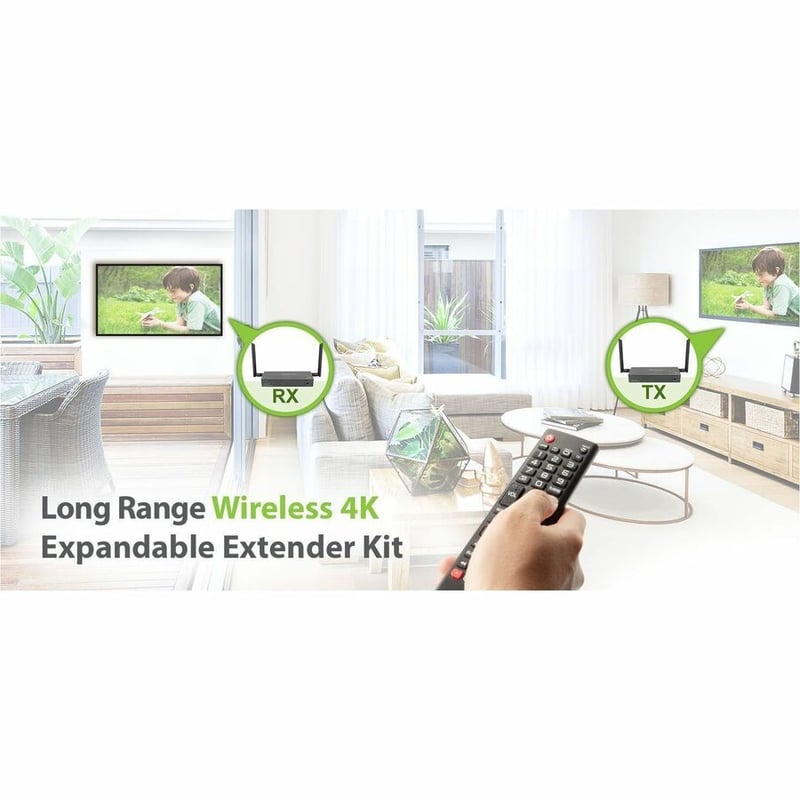IOGEAR Long Range Wireless 4K Video Transmitter and Receiver Kit with Local Passthrough - Thumbnail 5
