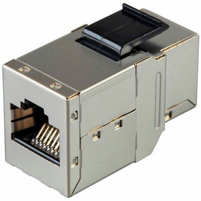 MONOPRICE 8P8C RJ45 CAT6A SHIELDED INLINE COUPLER TYPE KEYSTONE JACK - Thumbnail 2