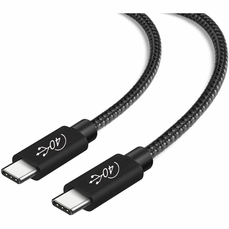 4XEM Nylon Braided USB-C to C 40 Gigabit 100CM/1M Cable - Thumbnail 1