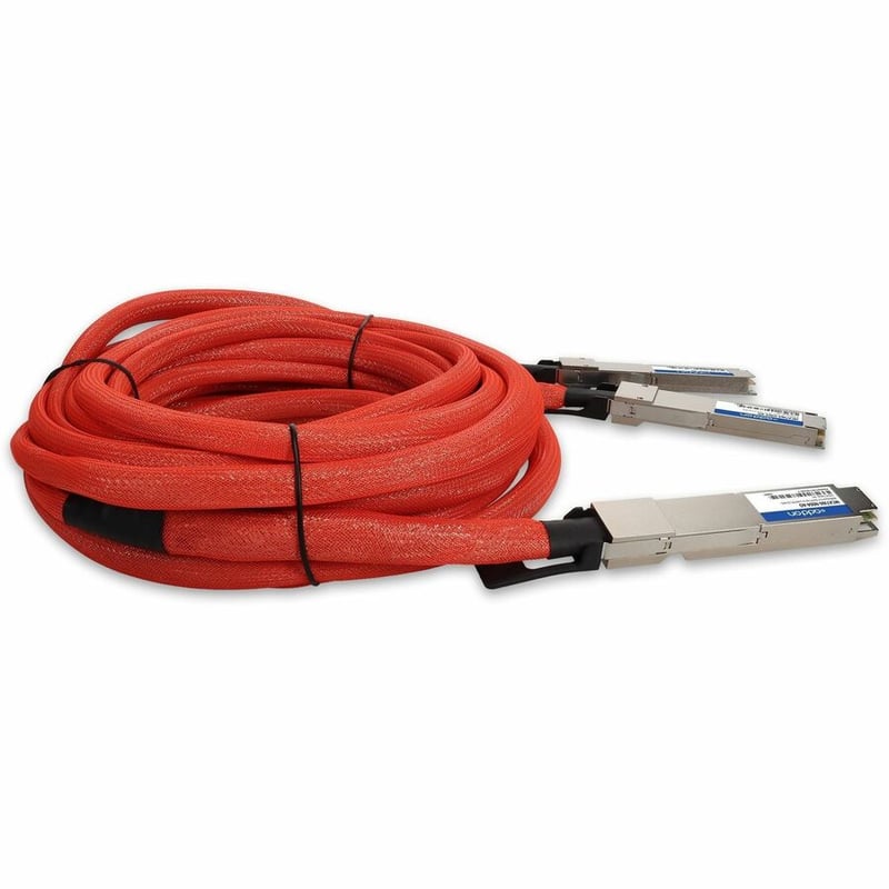 AddOn Mellanox® MCA7J60-N004 Compatible TAA 800GBase-CU OSFP112 to 2xOSFP112-RHS Direct Attach Cable (Active Twinax, 4m, Infiniband) - Thumbnail 5