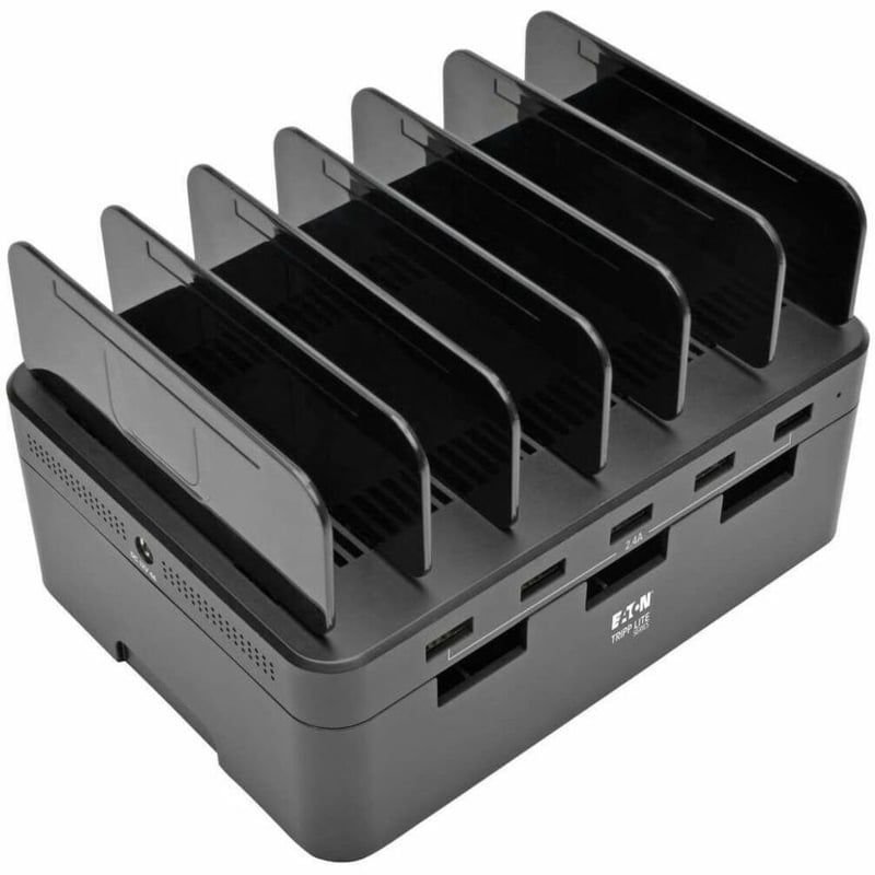 Tripp Lite by Eaton 5-Port USB Charging Station with Built-In Device Storage 12V 4A (48W) USB Charger Output - Thumbnail 1