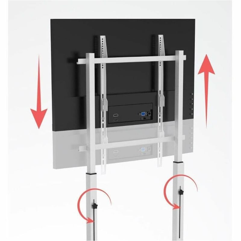 CTA Digital Rolling TV Mount with Cable Management - Thumbnail 5